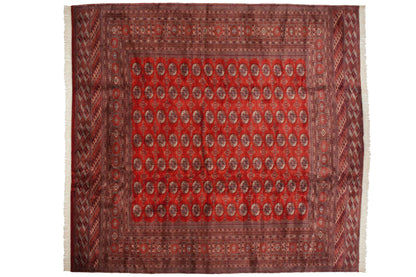 12.5x13 Vintage Fine Bokhara Square Carpet