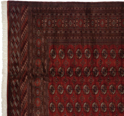 12.5x13 Vintage Fine Bokhara Square Carpet