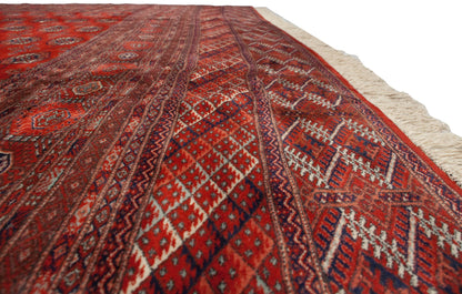 12.5x13 Vintage Fine Bokhara Square Carpet