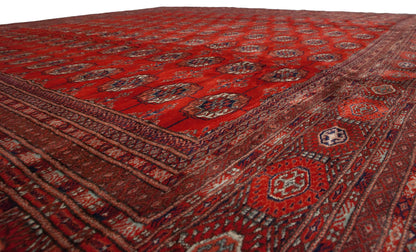 12.5x13 Vintage Fine Bokhara Square Carpet
