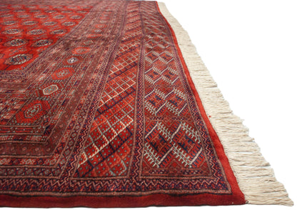 12.5x13 Vintage Fine Bokhara Square Carpet