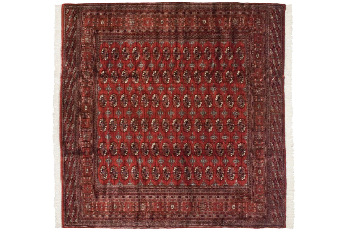 10x10 Vintage Fine Bokhara Square Carpet
