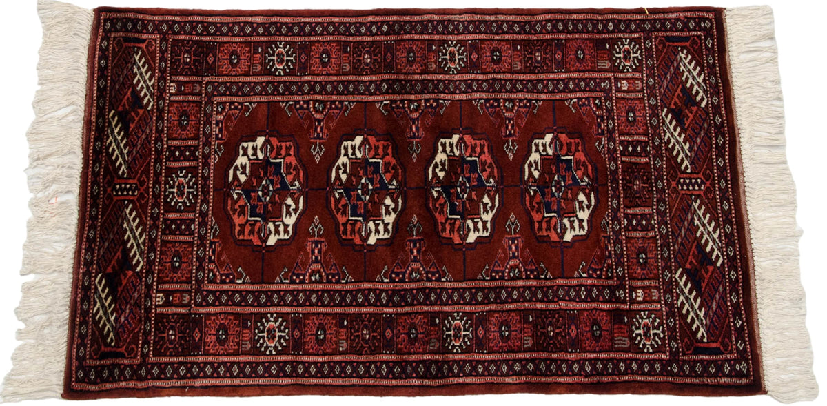 2x3 Vintage Fine Bokhara Rug Mat