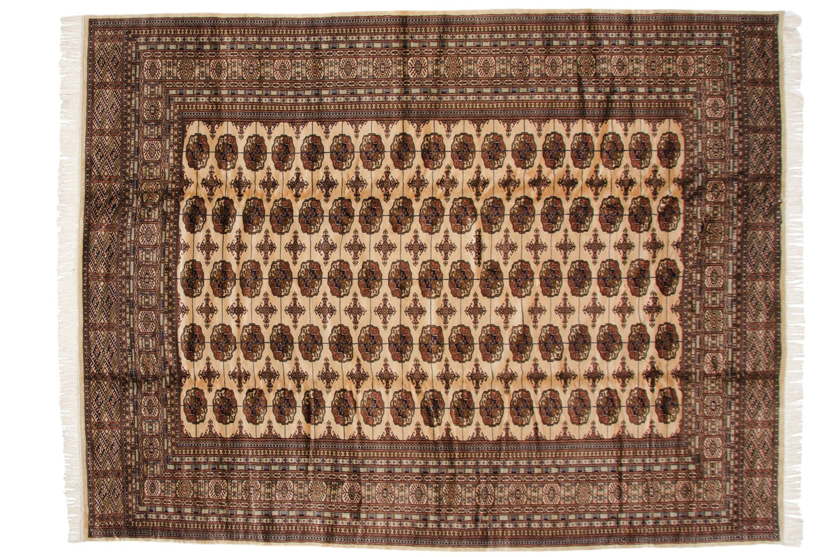 9x12 Vintage Fine Bokhara Carpet