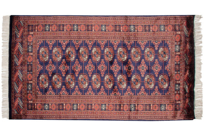3x5.5 Vintage Fine Bokhara Rug
