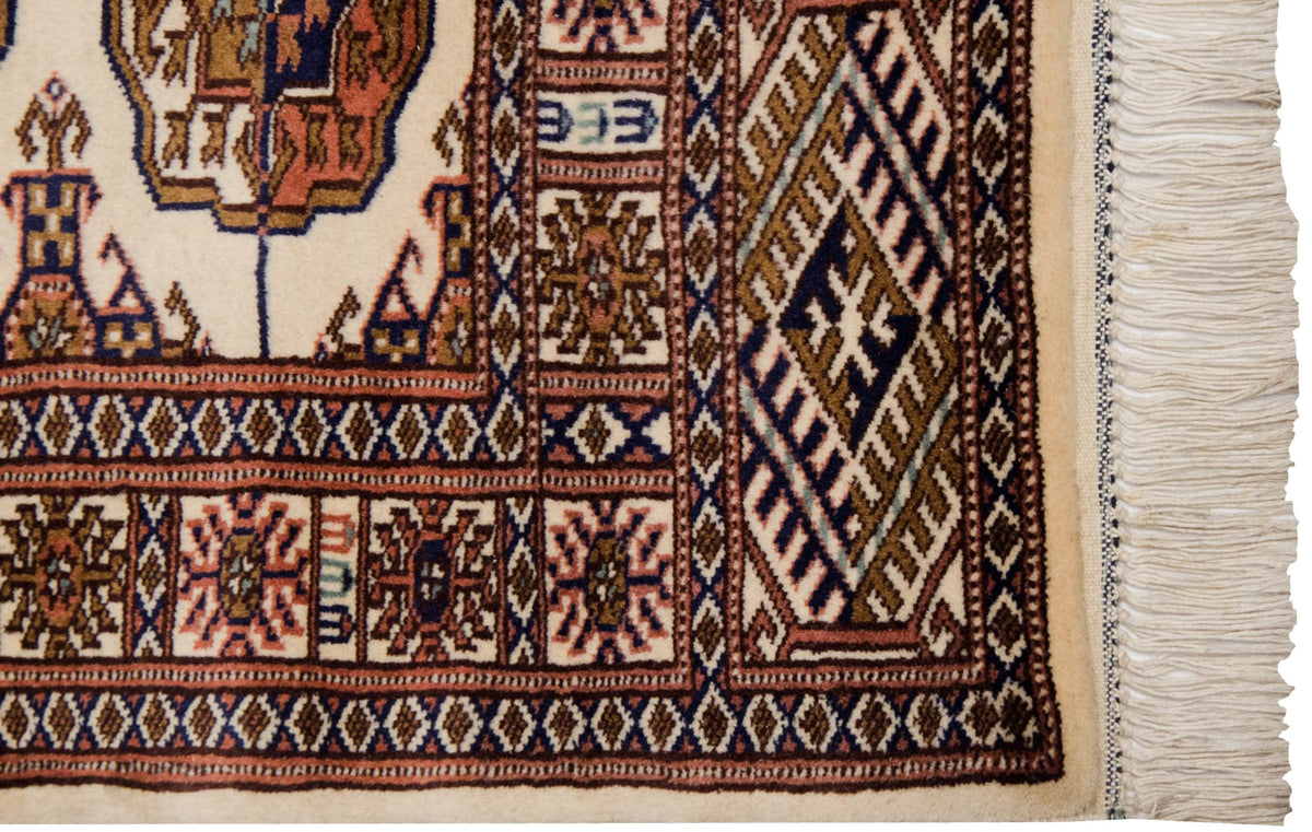2x4.5 Vintage Fine Bokhara Rug Runner