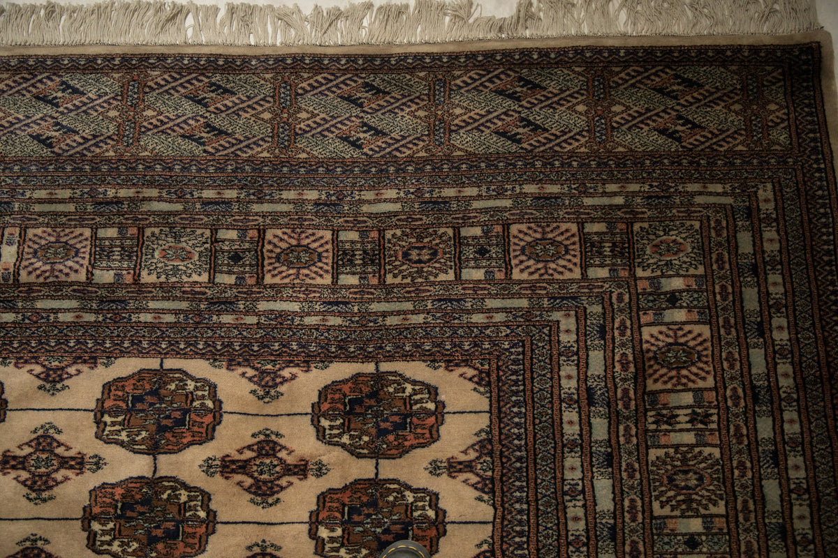 9x12 Vintage Fine Bokhara Carpet