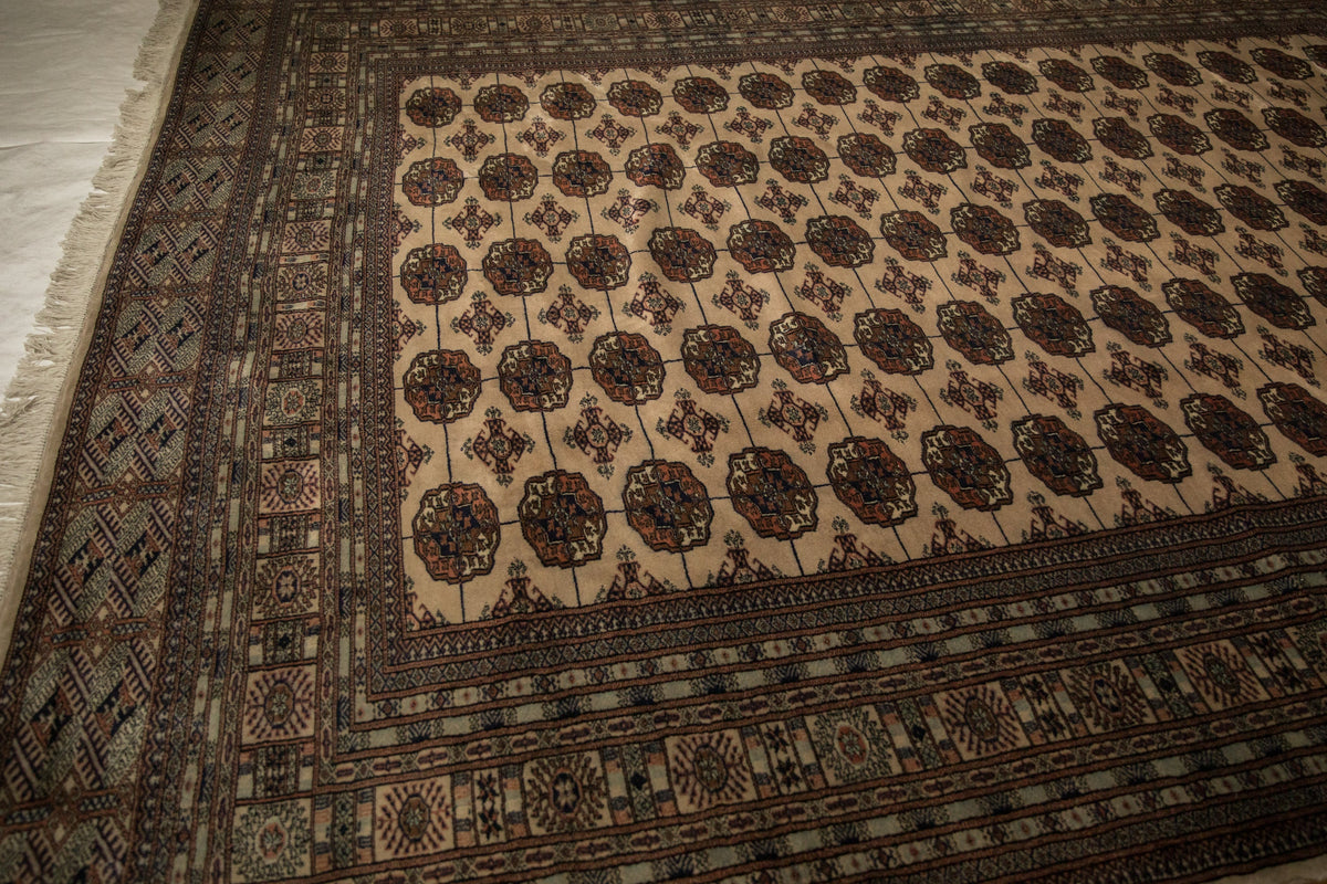 9x12 Vintage Fine Bokhara Carpet