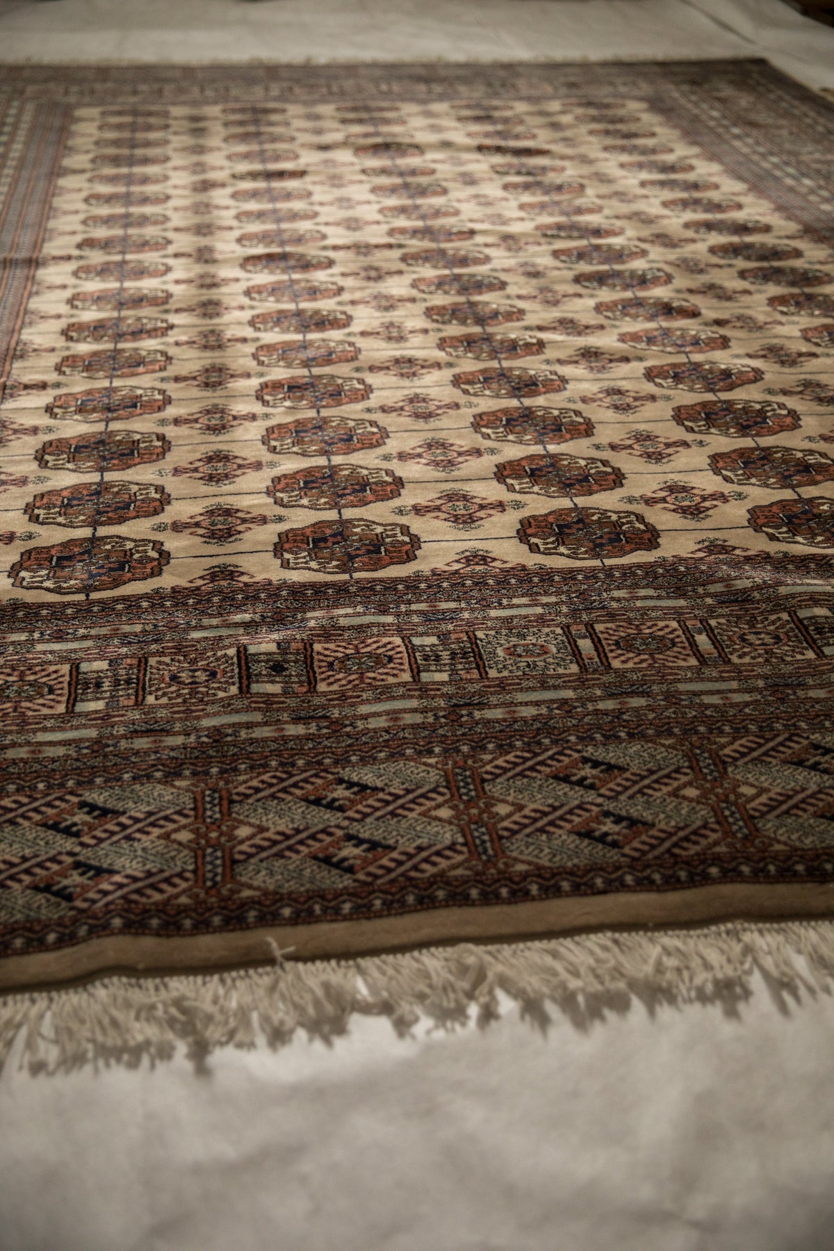9x12 Vintage Fine Bokhara Carpet