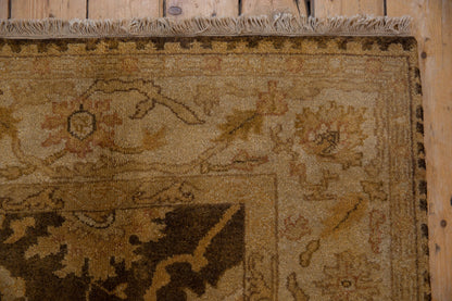 6x9.5 Gold Wash Indian Oushak Design Carpet