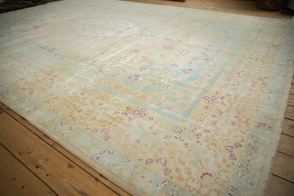 10x14 Vintage Distressed Bulgarian Kerman Design Carpet