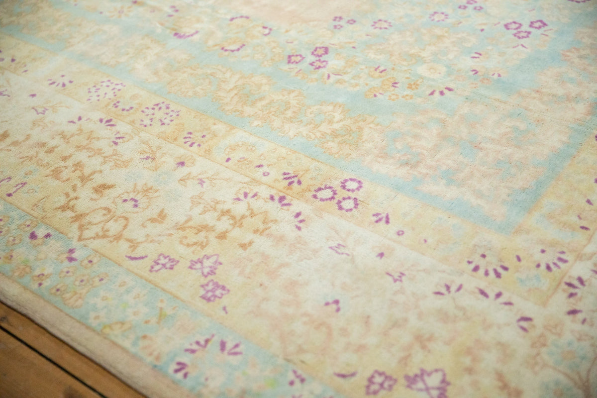 10x14 Vintage Distressed Bulgarian Kerman Design Carpet