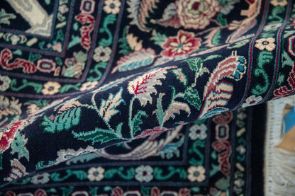 9x11.5 Vintage Pakistani Savonnerie Design Carpet