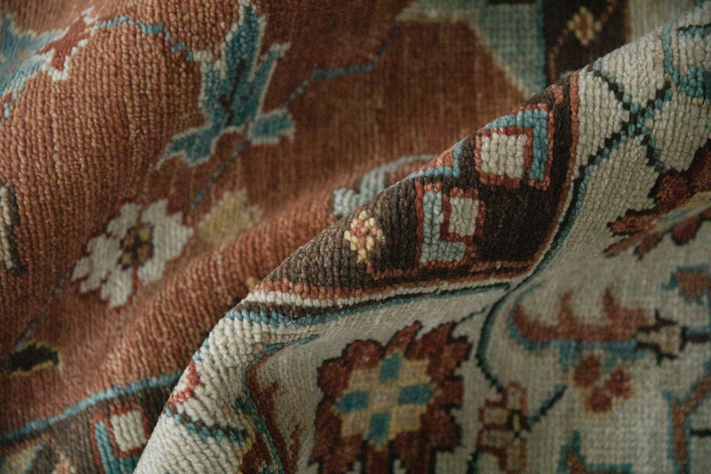 10x13.5 Indian Mahal Design Carpet