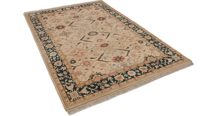 6x9.5 Vintage Indian Bijar Design Carpet