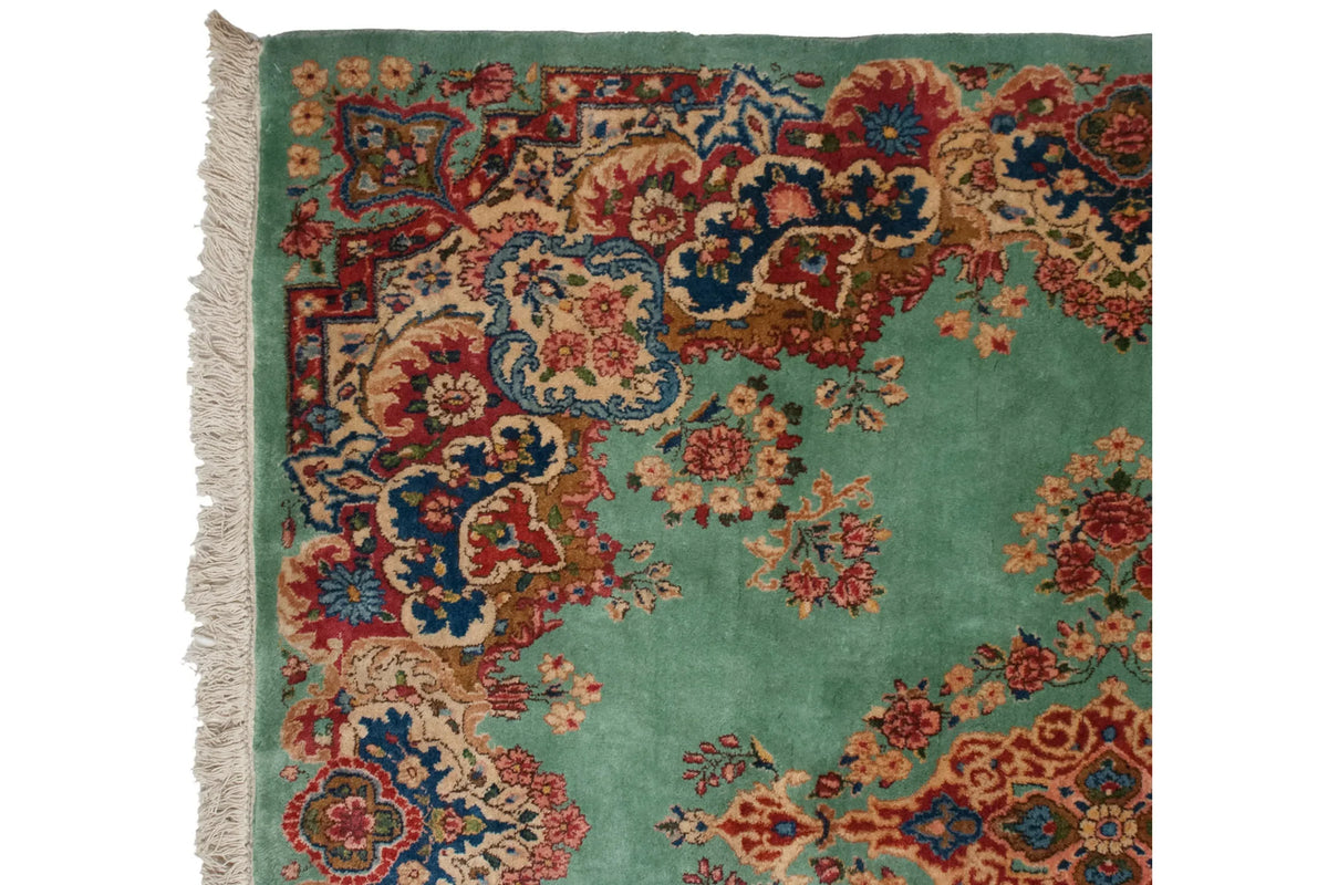 4.5x5 Vintage Kerman Square Rug