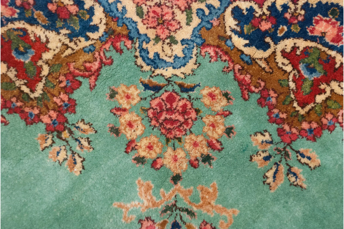 4.5x5 Vintage Kerman Square Rug