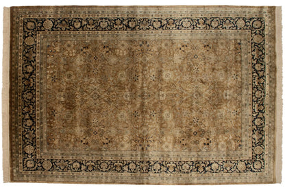 6x9 Vintage Indian Tabriz Design Carpet