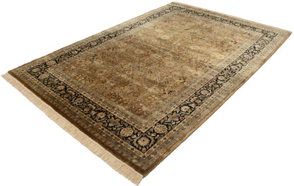 6x9 Vintage Indian Tabriz Design Carpet
