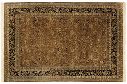 6x9 Vintage Indian Tabriz Design Carpet