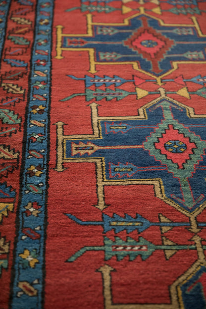 3.5x14 Antique Northwest Persian Rug Runner