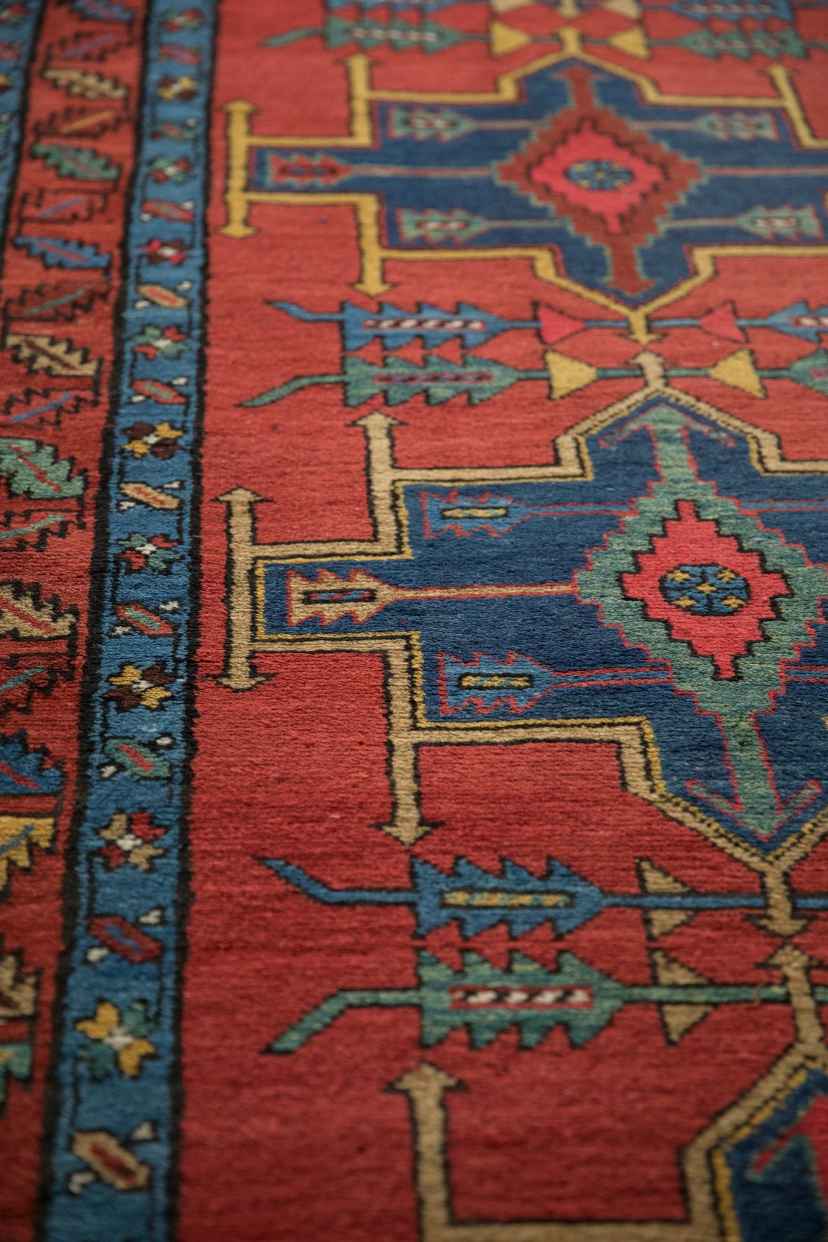 3.5x14 Antique Northwest Persian Rug Runner