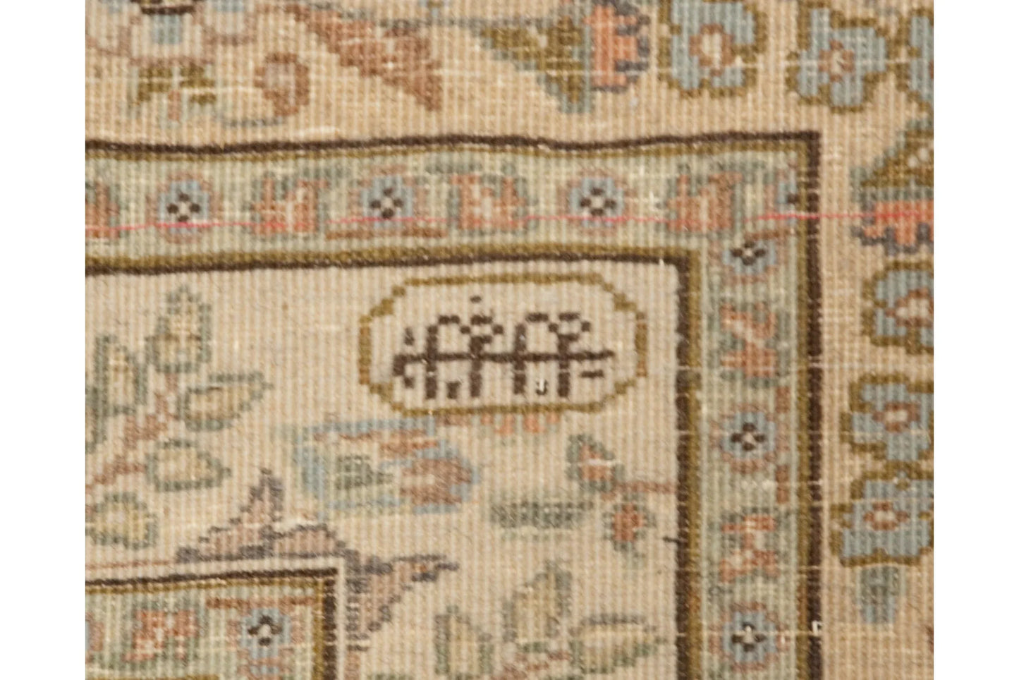 12x17.5 Vintage Tabriz Carpet