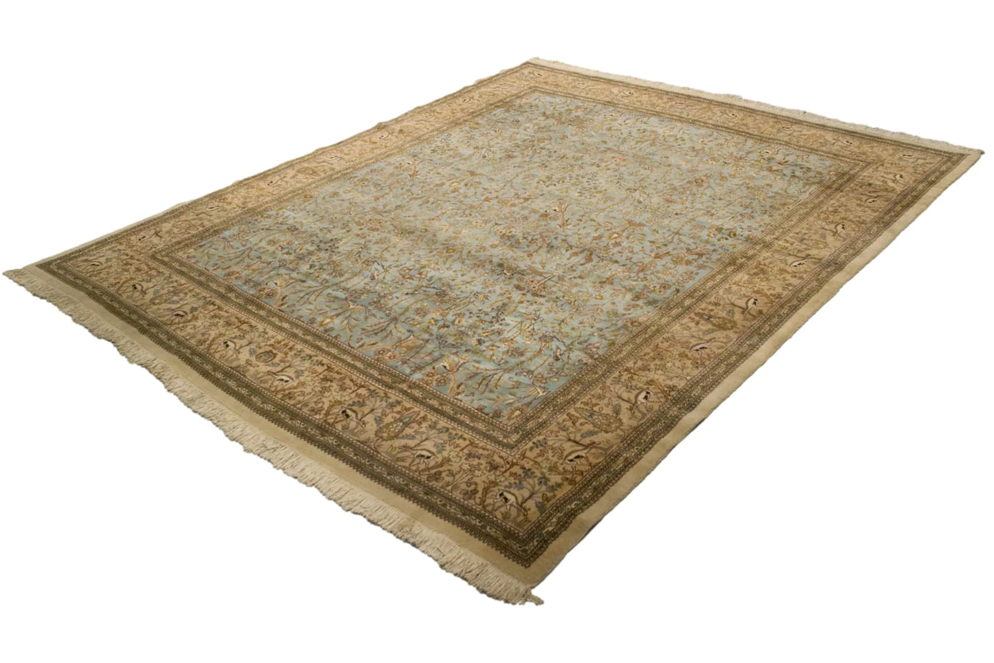 10x13 Vintage Tabriz Carpet