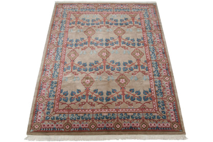 8.5x12 Vintage Indian Arts And Crafts Design Carpet
