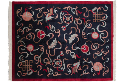 8x10 Vintage Contemporary Indian Peking Design Carpet