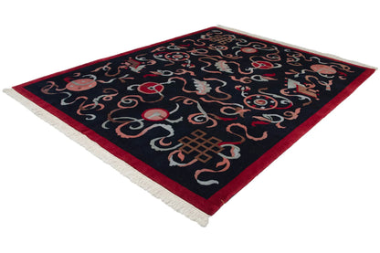 8x10 Vintage Contemporary Indian Peking Design Carpet