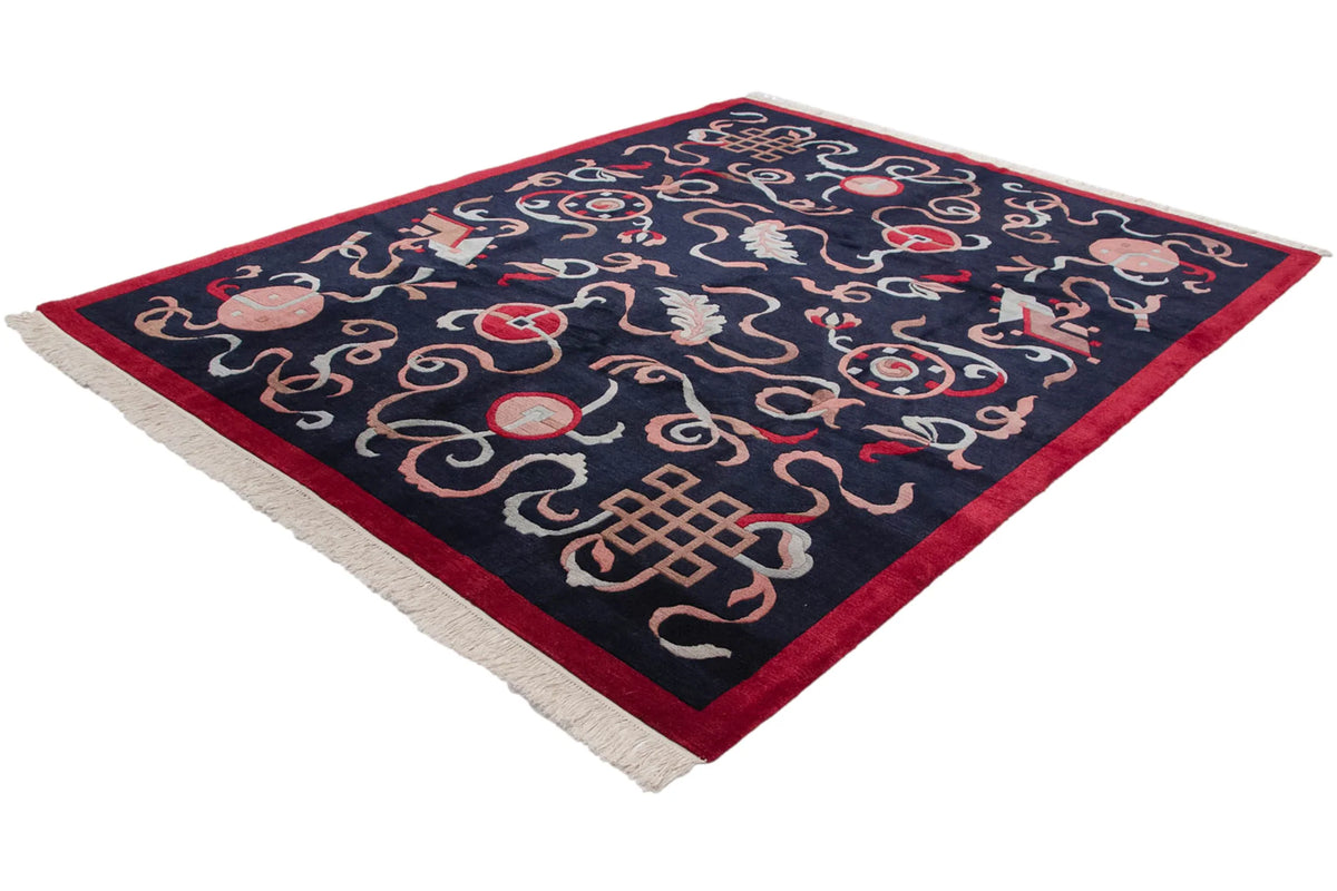 8x10 Vintage Contemporary Indian Peking Design Carpet