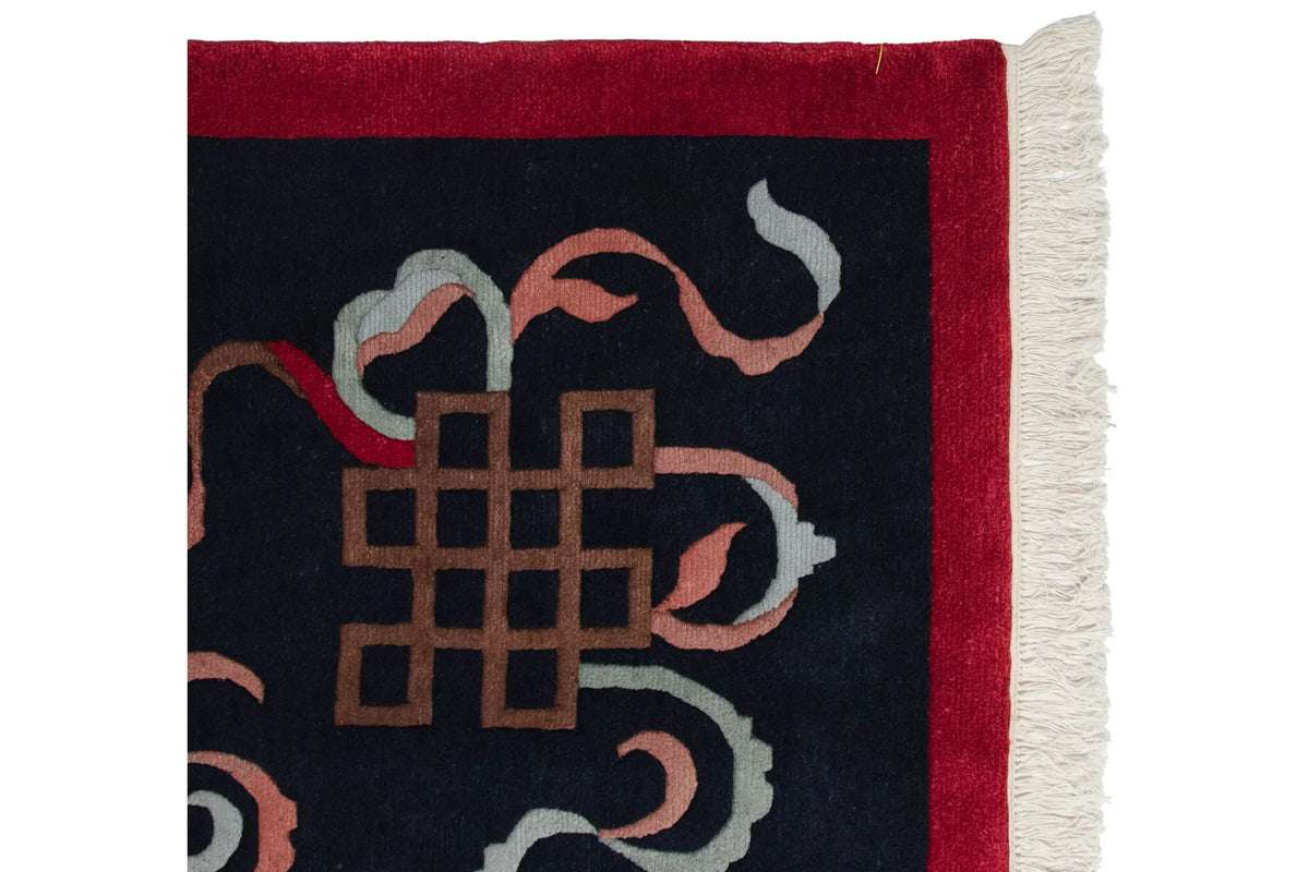8x10 Vintage Contemporary Indian Peking Design Carpet