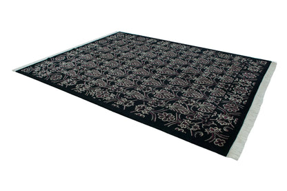 7.5x10 Vintage Indian Damask Design Carpet