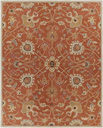 Logville Hand Tufted Rust 1119 Wool Rug