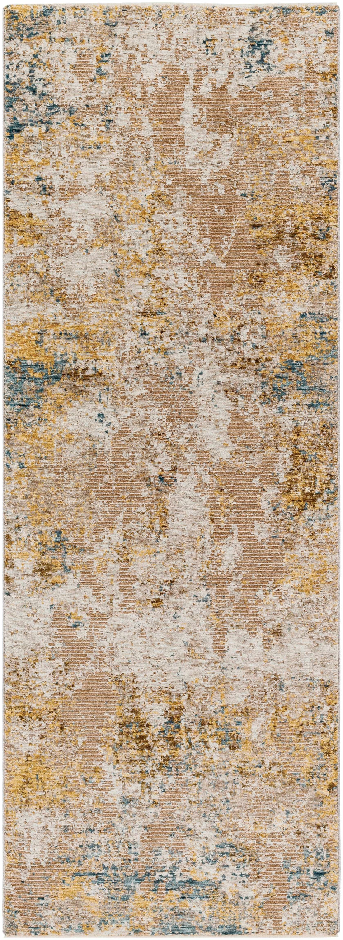 Meads Abstract Mustard Luxe Rug
