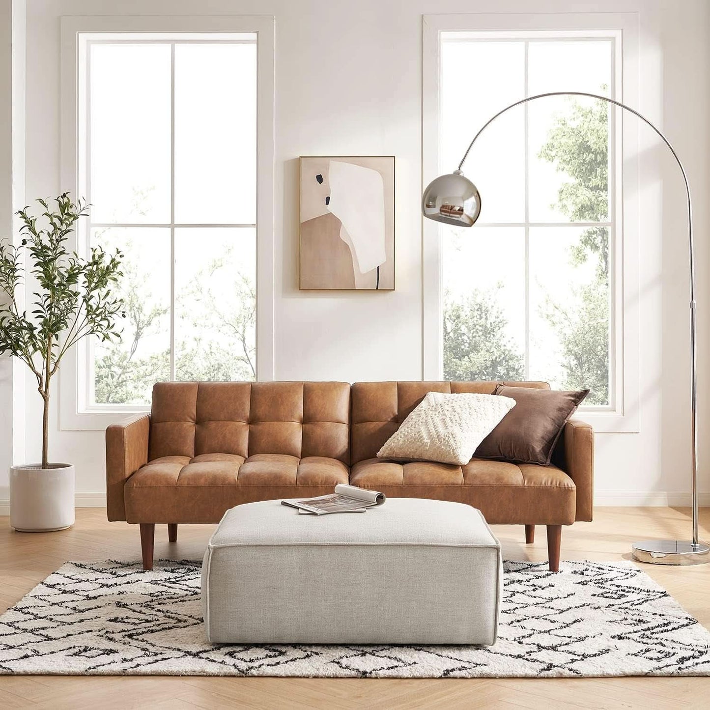 Mid Century Modern Multi Functional Sofa Bed Futon