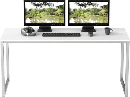 Mission Style 48 Inch White Computer Desk Home Office