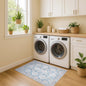 Samara Cream Blue Distressed Turkish Rug