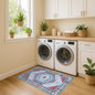 Leena Blue Colorful Aesthetic Oushak Rug