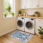 Farhana Green Colorful Floral Modern Oushak Rug