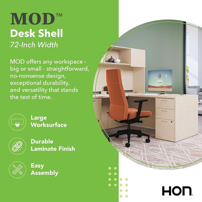 Executive Desk 72 Inch Wide With Cord Management System