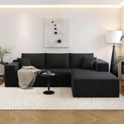 Modern 107.5 Inch Cloud Sectional Sofa With Chaise