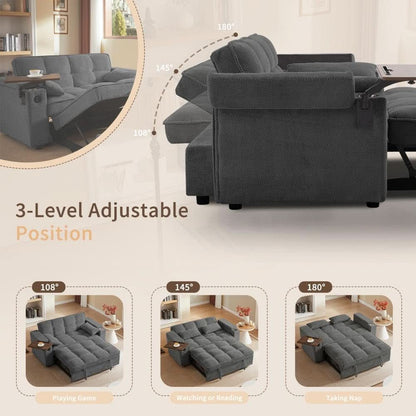 Modern 3 In 1 Folding Sofa Bed With Mattress