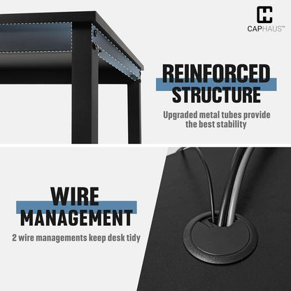 Modern 63 Inch Computer Desk for Home Office Use