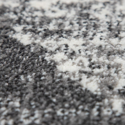 Modern Area Rug Mero Abstract Design - Black and White