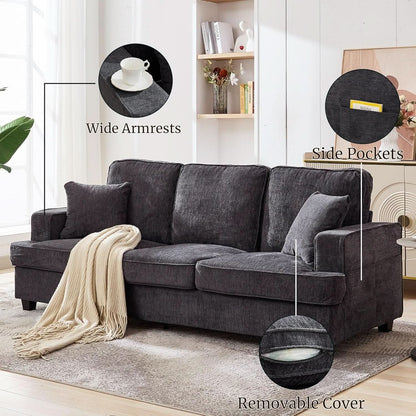 Modern Deep Seat Loveseat Couch for Comfortable Living