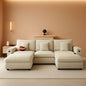 Modern Modular Sectional Sofa with Ottoman and Pillows