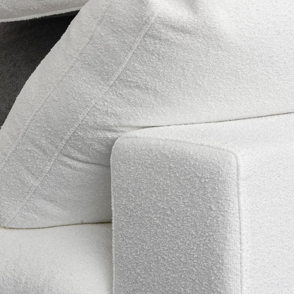 Modular Sectional Sofa with Storage Ottoman and Washable Covers