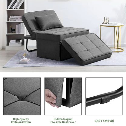 Multi-Functional Sofa Bed With Adjustable Backrest Design